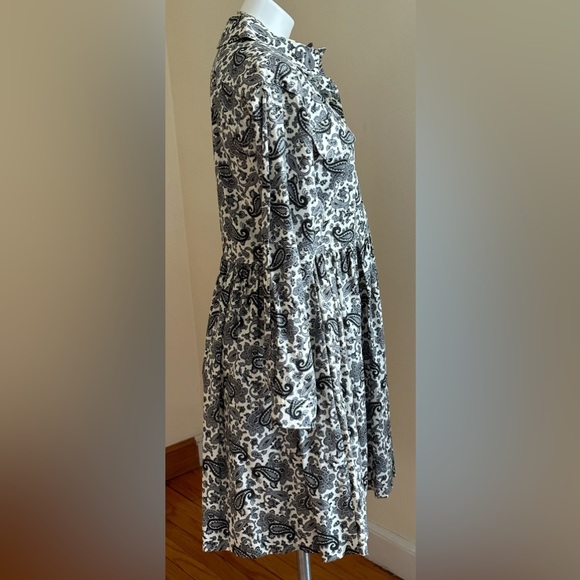 I. Magnin Danny Noble  Vintage Paisley Designs Print Dress Long Sleeves Size S - Picture 3 of 14
